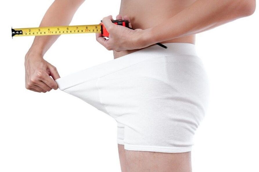 đo dương vật trước khi tập luyện tăng kích thước