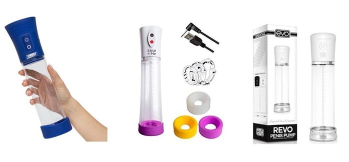 máy bơm để tăng kích thước dương vật